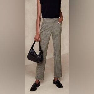 Banana Republic Sloan Brown Plaid Trousers Pants 10p